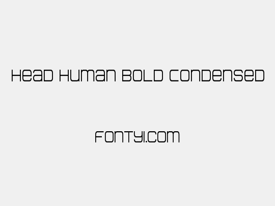Head Human Bold Condensed