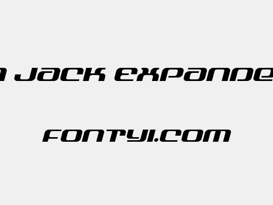 Yeoman Jack Expanded Italic