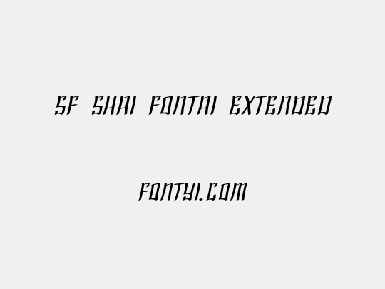 SF Shai Fontai Extended