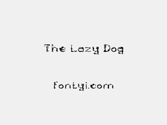 The Lazy Dog