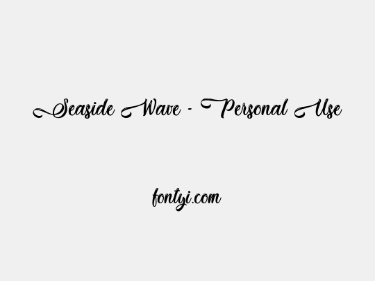 Seaside Wave - Personal Use