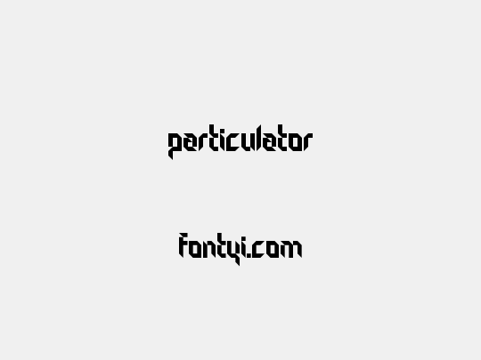 Particulator