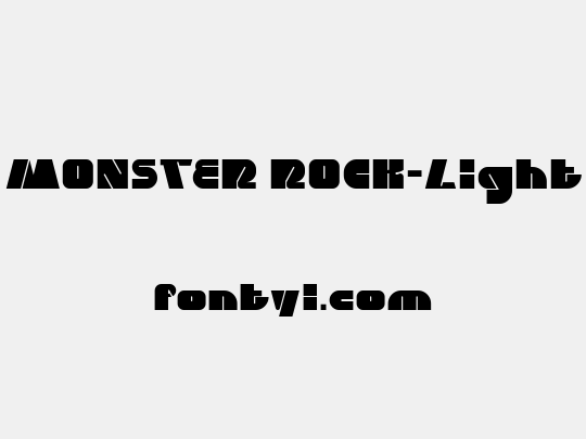 MONSTER ROCK-Light