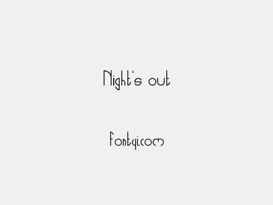 Night's out