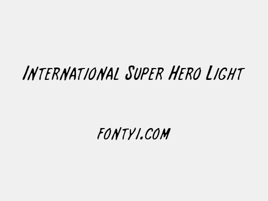 International Super Hero Light