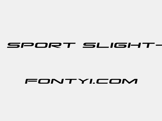 Grand Sport Slight-Italic