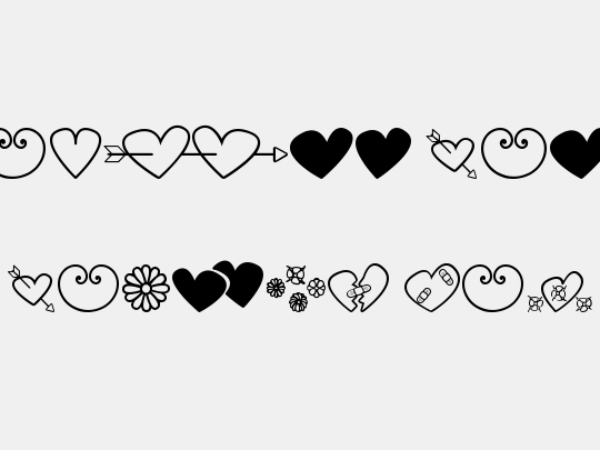 hearts and flowers for valentines