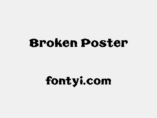Broken Poster