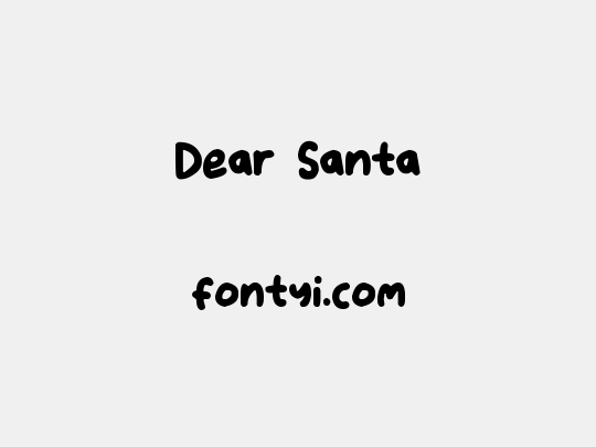 Dear Santa