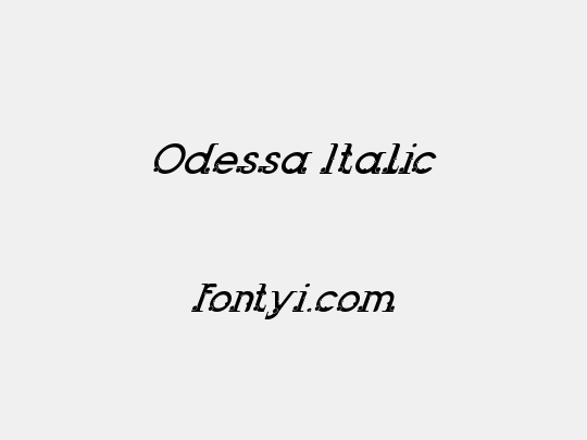 Odessa Italic