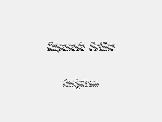 Empanada Outline