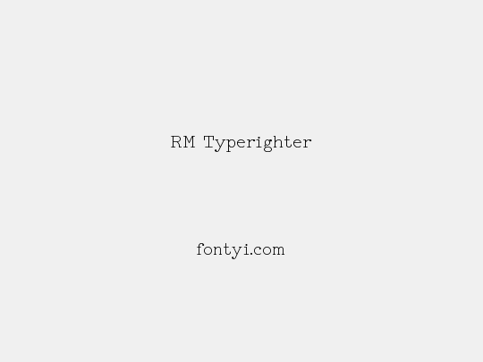 RM Typerighter