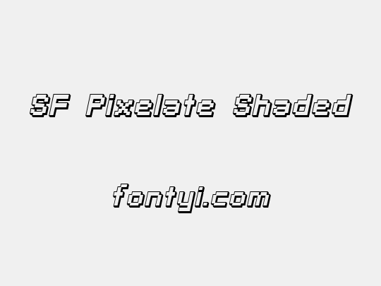 SF Pixelate Shaded