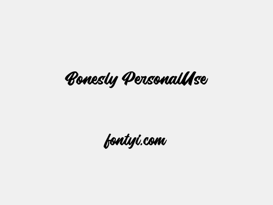 Bonesly PersonalUse