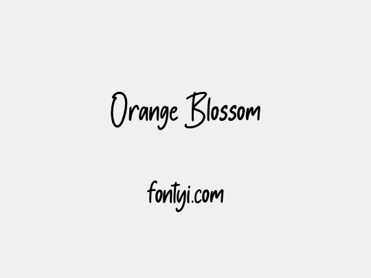 Orange Blossom