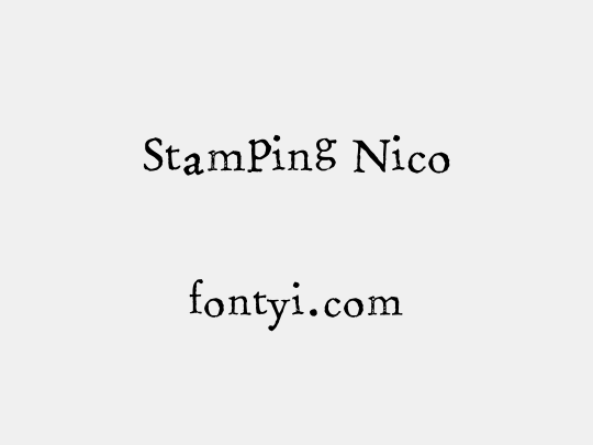 Stamping Nico