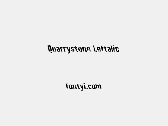Quarrystone Leftalic