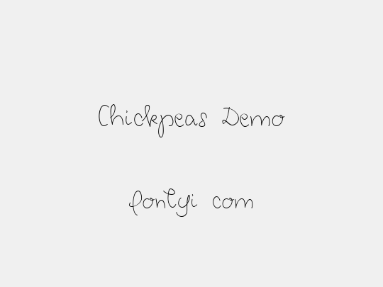 Chickpeas Demo