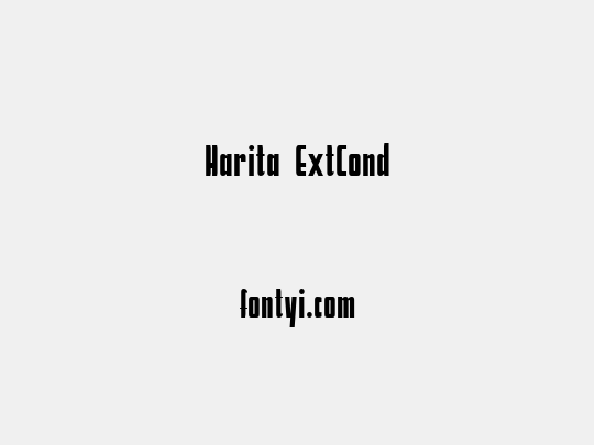 Harita ExtCond