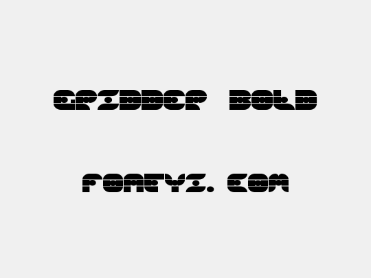 Gridder Bold