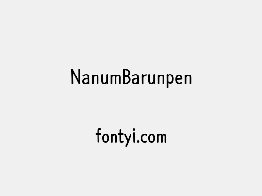 NanumBarunpen