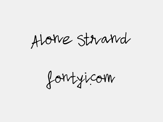 Alone Strand