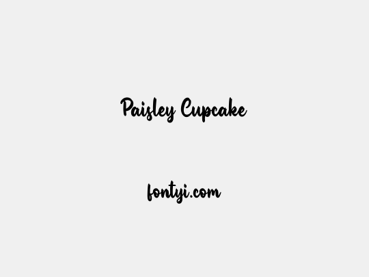 Paisley Cupcake
