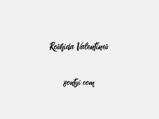 Roshida Valentines