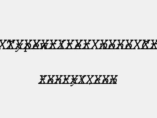 JMH Typewriter mono Cross