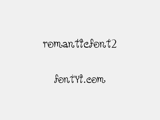 romanticfont2