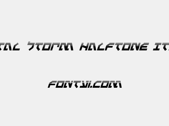 Metal Storm Halftone Italic