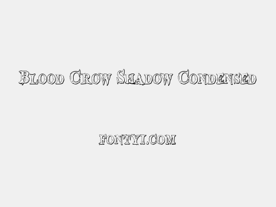 Blood Crow Shadow Condensed