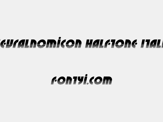 Neuralnomicon Halftone Italic