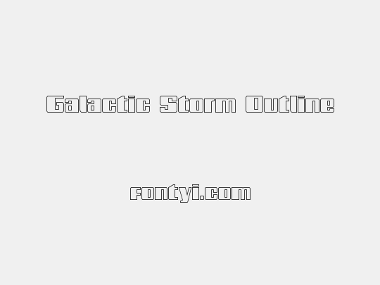 Galactic Storm Outline