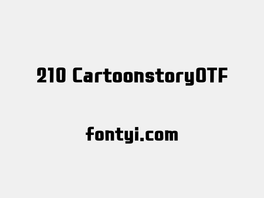 210 CartoonstoryOTF