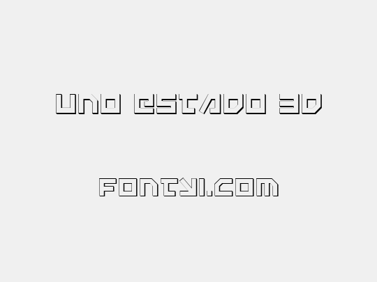 Uno Estado 3D