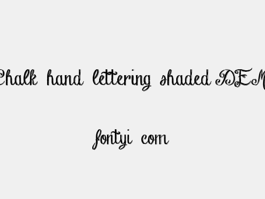 Chalk-hand-lettering-shaded DEM