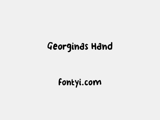 Georginas Hand