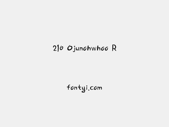 210 Ojunohwhoo R
