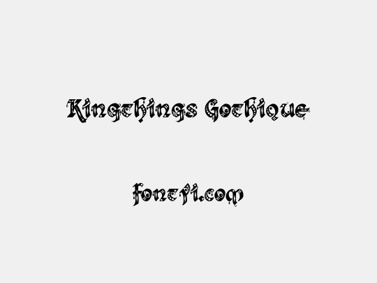 Kingthings Gothique