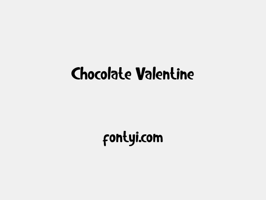 Chocolate Valentine