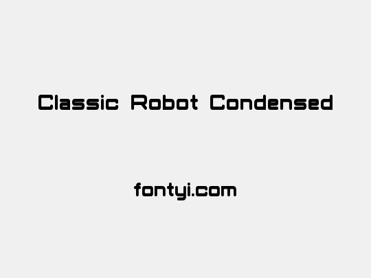 Classic Robot Condensed