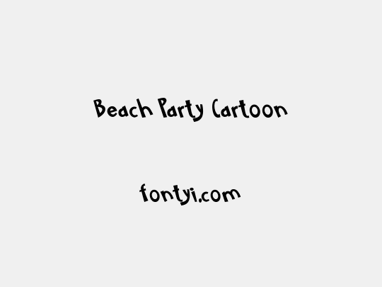 Beach Party Cartoon