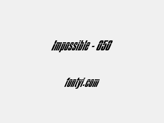 Impossible - 050