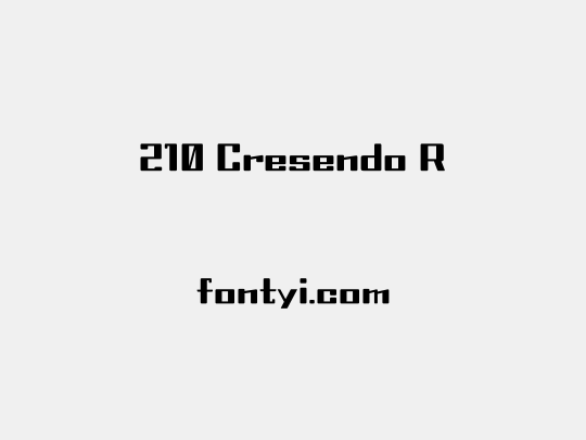 210 Cresendo R