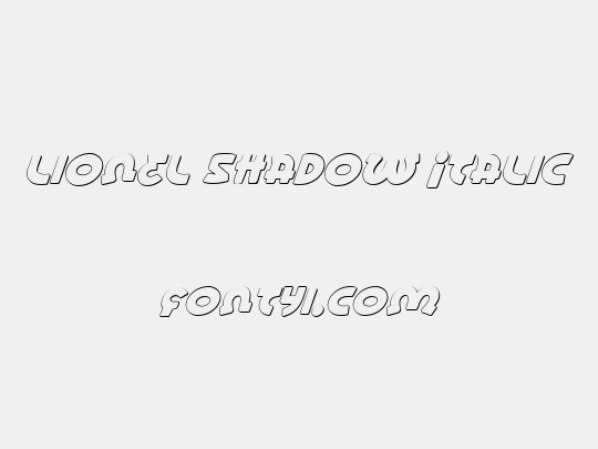 Lionel Shadow Italic