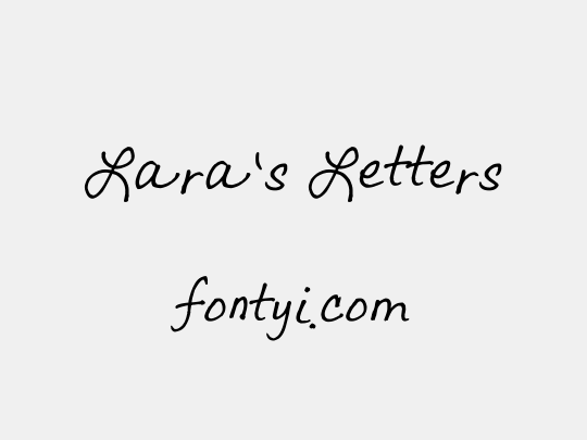 Lara's Letters