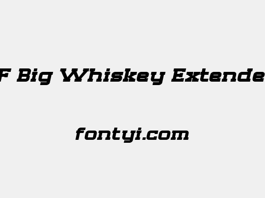 SF Big Whiskey Extended