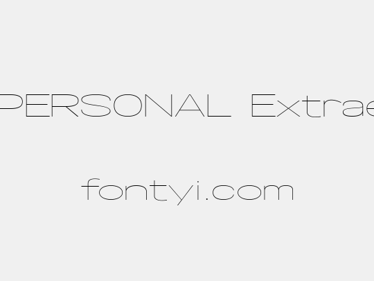 Specify PERSONAL Extraexpanded