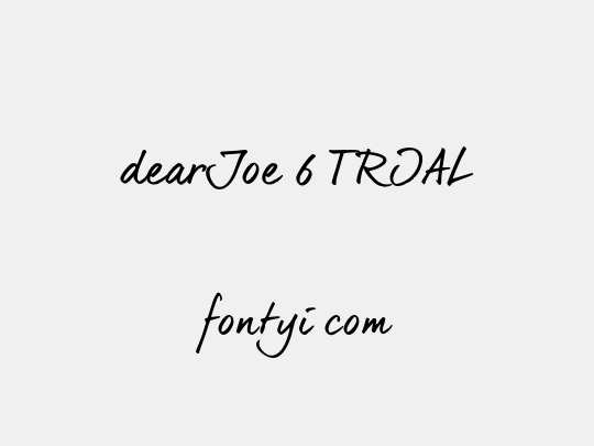 dearJoe 6 TRIAL